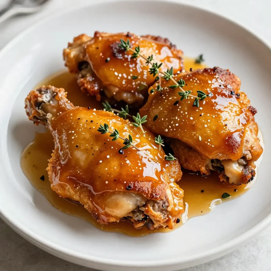 Honig-Senf-Hähnchenschenkel für schmackhafte Abende