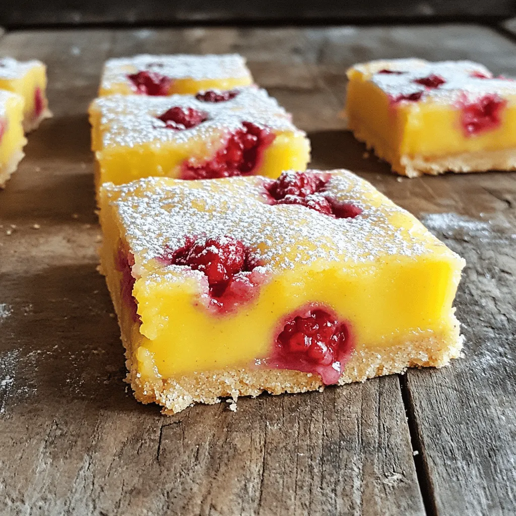 Himbeer-Zitronen Bars fruchtig und erfrischend genießen