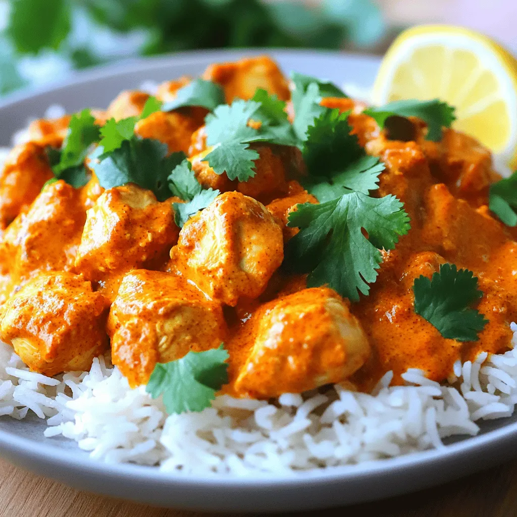 Einfache Chicken Tikka Masala Schnelle Genuss-Rezept