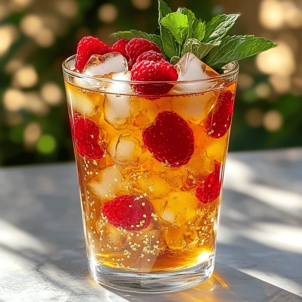 Für einen leckeren Earl Grey Himbeer-Eistee brauchst du einige einfache Zutaten. Du benötigst 4 Earl Grey Teebeutel, 1 Liter Wasser, 150 g frische Himbeeren, 100 g Zucker, den Saft und die Zesten von 2 Zitronen und einige Minzblätter. Eiswürfel sind ebenfalls wichtig für die Erfrischung.