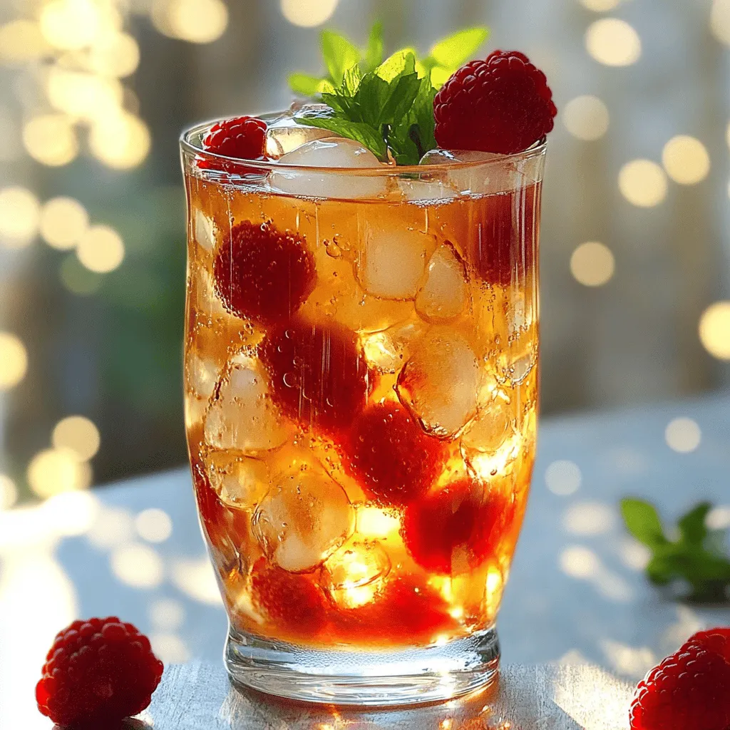 Leckerer Earl Grey Himbeer-Eistee für heiße Tage