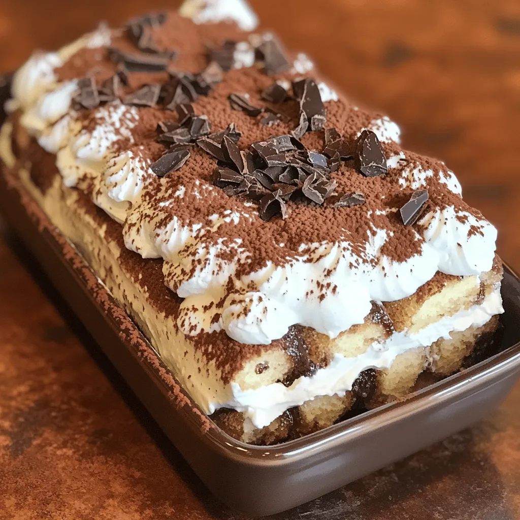 Um ein einfaches No-Bake Tiramisu zu machen, benötigen Sie die folgenden Zutaten: