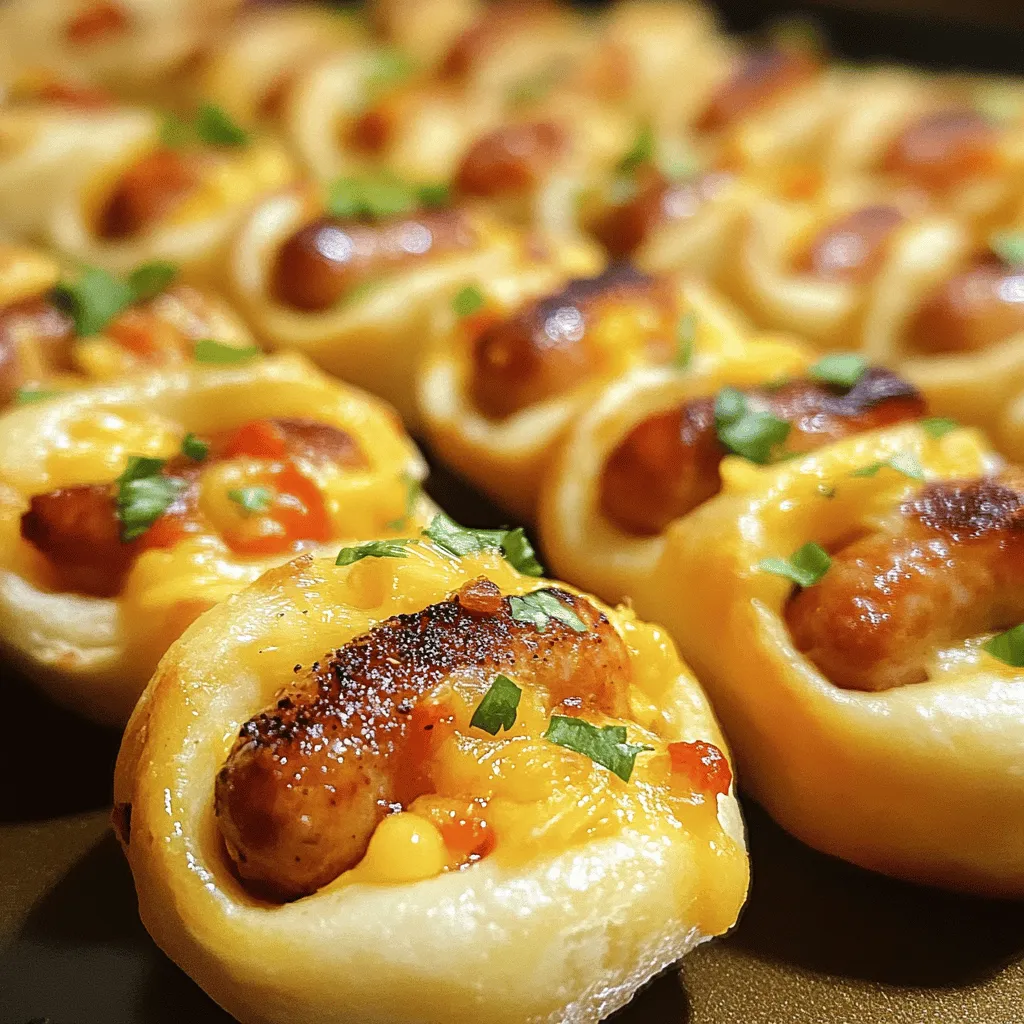 Rotel Würstchen & Frischkäse-Crescents sind leckere, gefüllte Teigrollen. Sie sind einfach zu machen und perfekt für Partys. Diese Snacks bringen einen herzhaften Geschmack und sind immer ein Hit. Sie kombinieren die Schärfe von Rotel-Tomaten mit cremigem Frischkäse und würzigen Bratwürstchen.