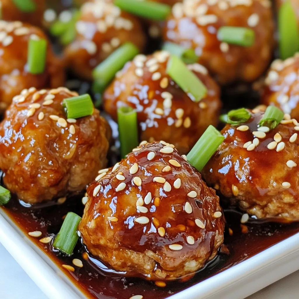 Teriyaki Turkey Meatballs Schnelle und leckere Mahlzeit