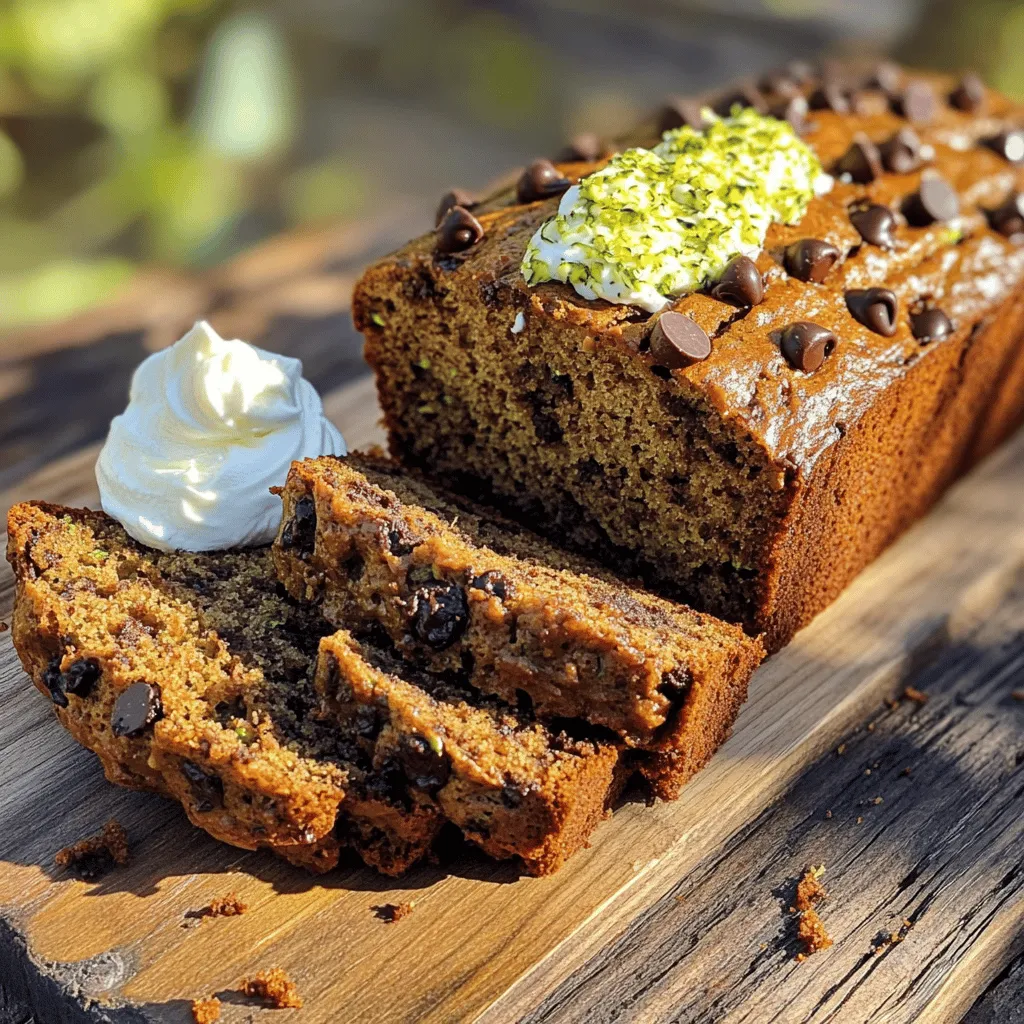 Schmackhaftes Chocolate Chip Zucchini Bread Rezept