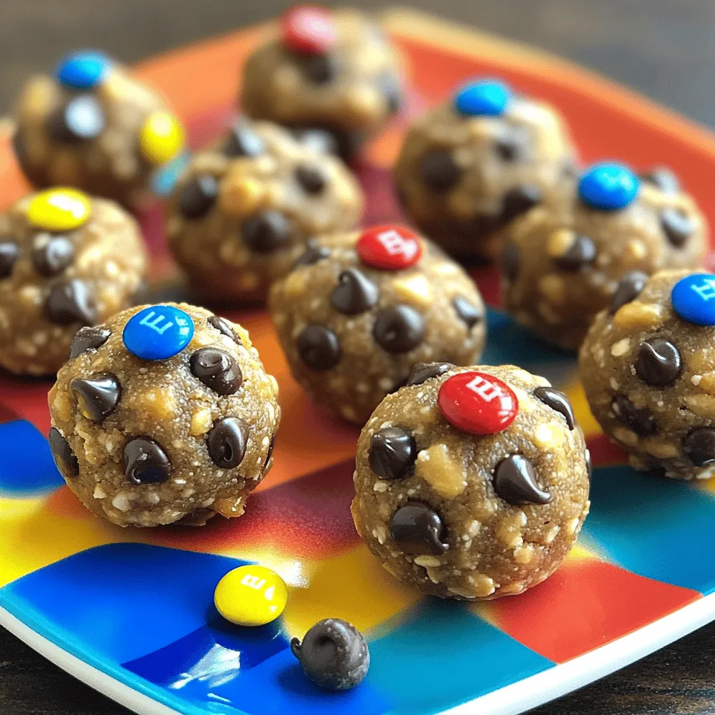No Bake Monster Cookie Energy Bites Gesund und Lecker