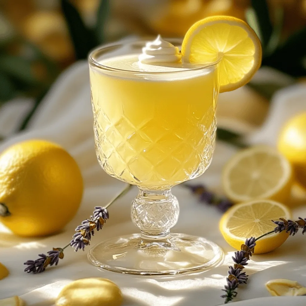 Kokos Lavendel Limonade Mocktail Rezept erfrischend genießen