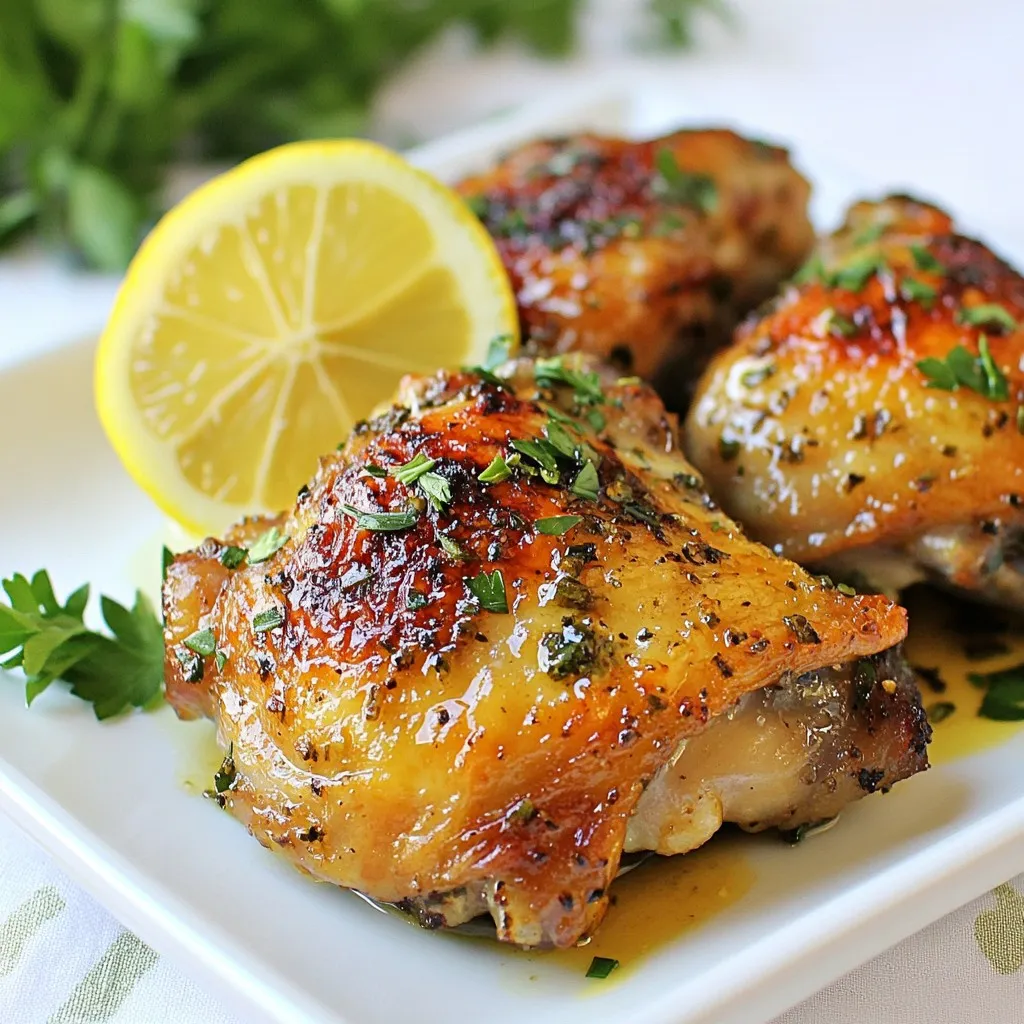 Zitronenkräuter-Rösthähnchenschenkel mit Geschmack