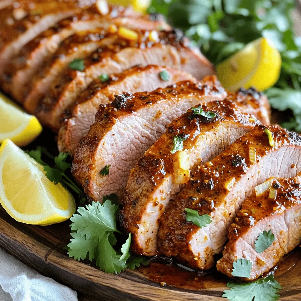 - 1 lb (450g) Schweinefilet - 3 Esslöffel Harissa-Paste - 2 Esslöffel Olivenöl - 1 Esslöffel Honig - 2 Zehen Knoblauch, gehackt