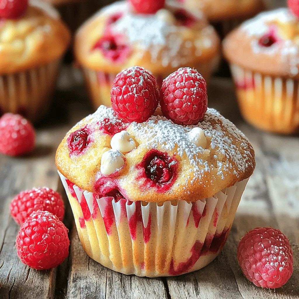 Himbeer-Muffins mit weißer Schokolade Leckereien backen