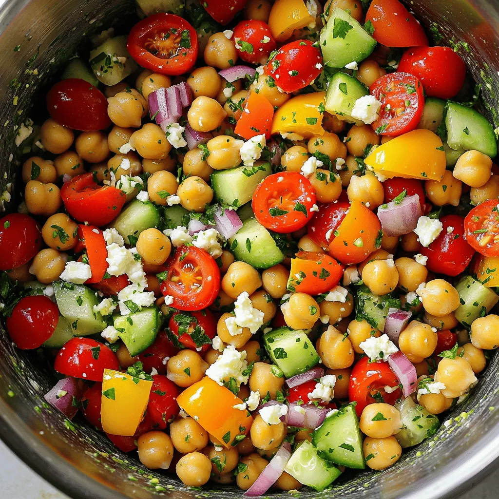 Mediterraner Kichererbsensalat Frisch und Einfach