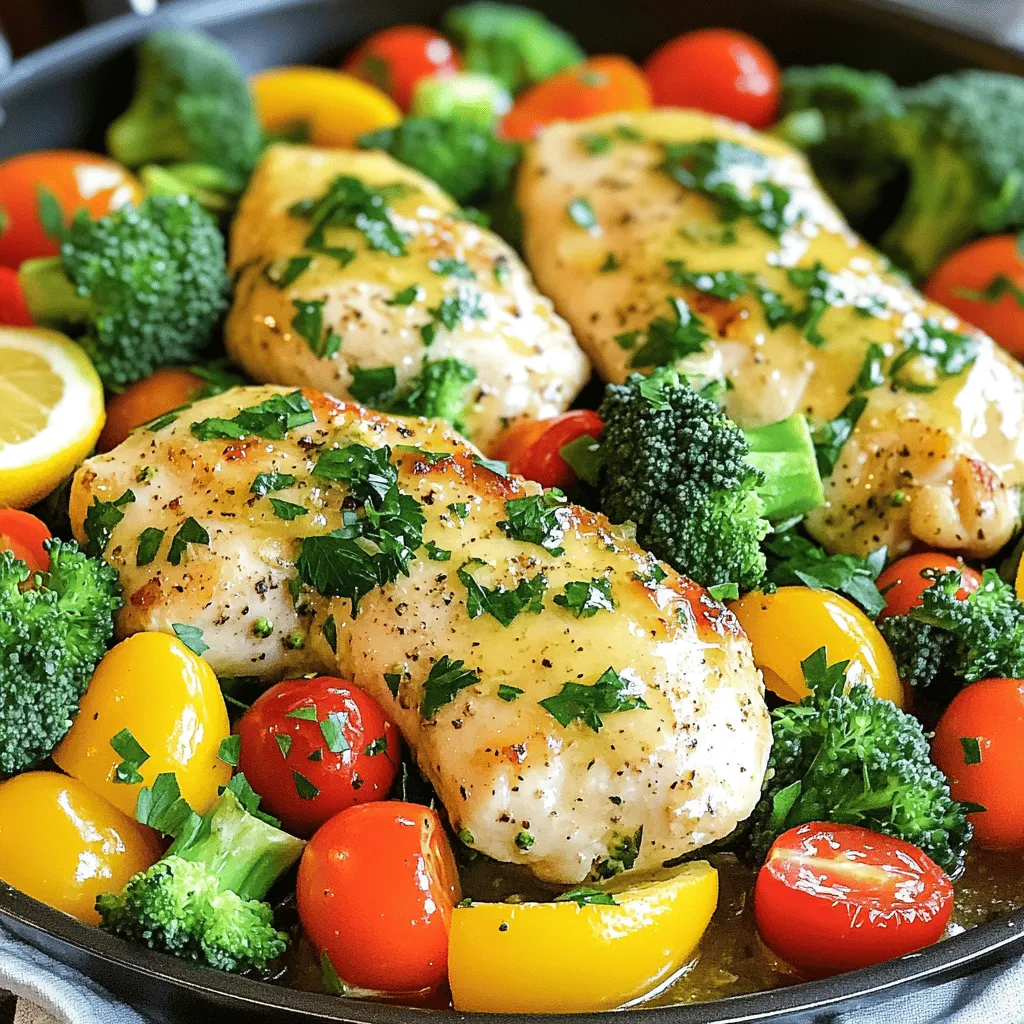 One-Pan Garlic Lemon Chicken &#038; Veggies Köstlicher Genuss