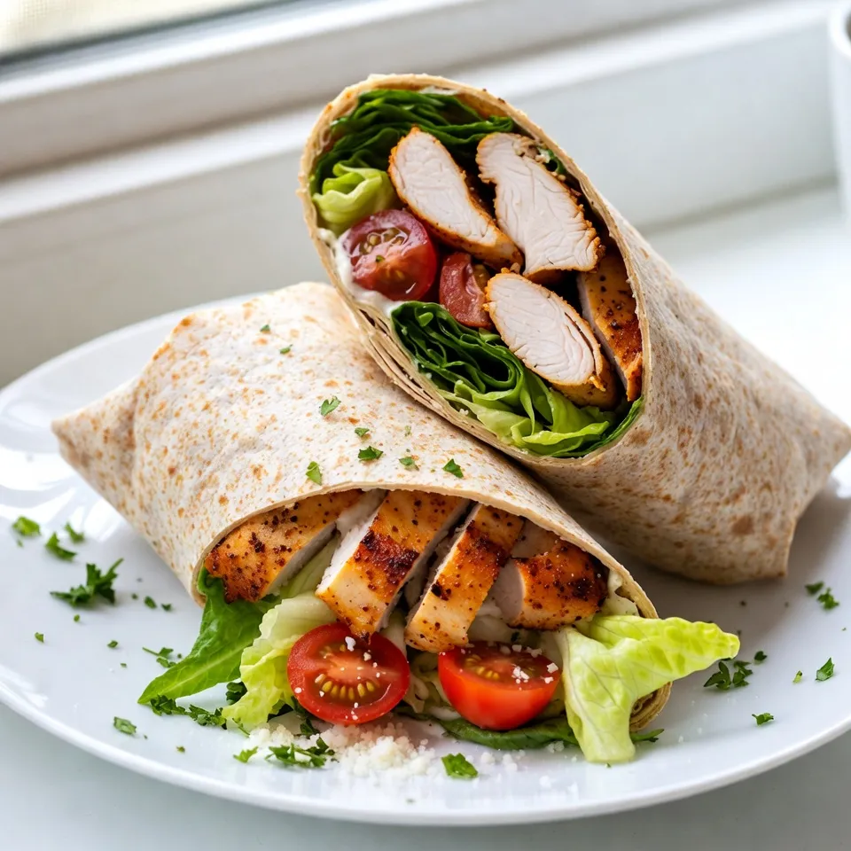 Cajun Chicken Caesar Wraps mit würzigem Geschmack