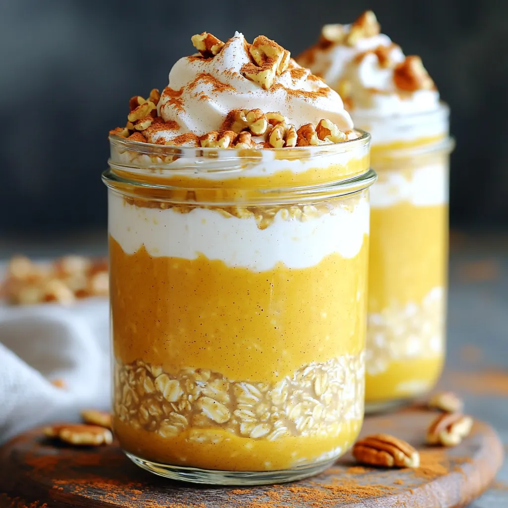 Kürbiskuchen Overnight Oats Einfache Frühstücksidee