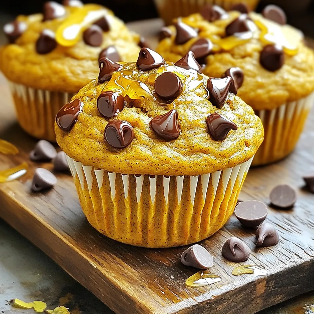 Pumpkin Chocolate Chip Protein Muffins Lecker und Gesund