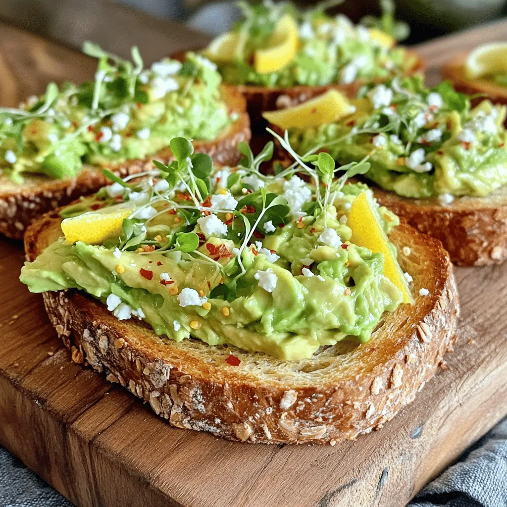 Einfache Avocado Toast Gesunde und leckere Mahlzeit
