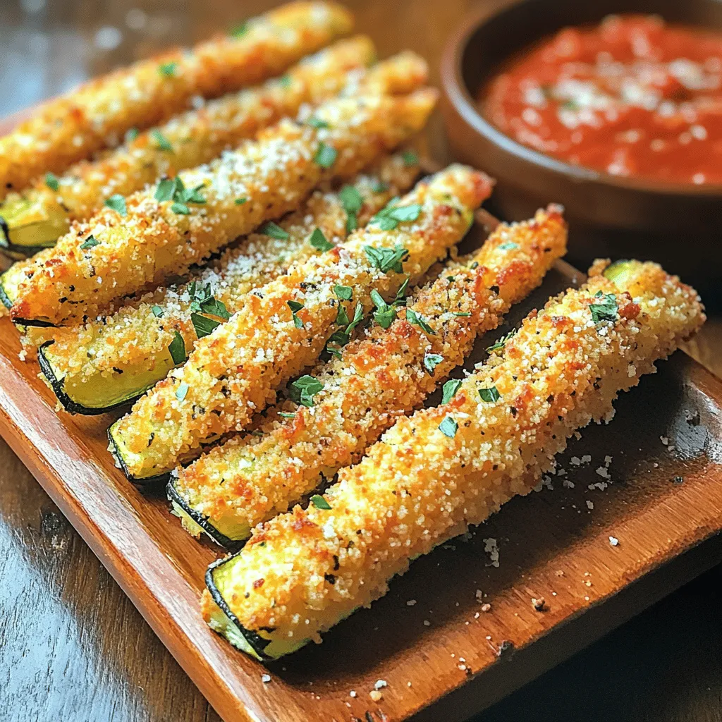 Crispy Baked Zucchini Fries Knusprig und Lecker
