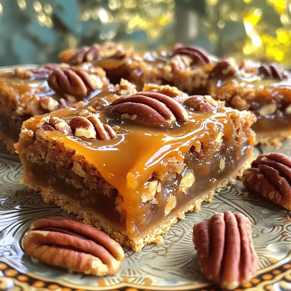 Karamell-Pekan-Pie-Riegel Einfaches und Leckeres Rezept