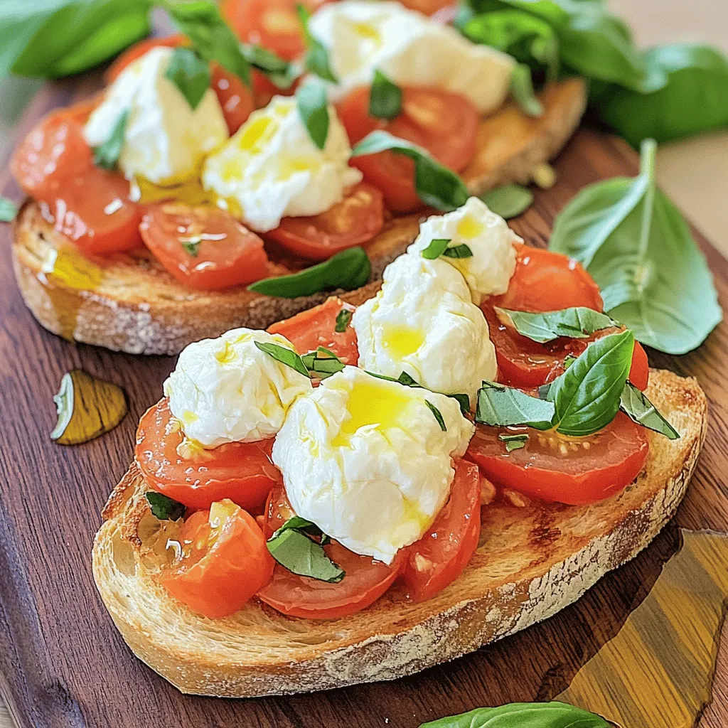 Burrata Bruschetta Köstliche Kombination genießen