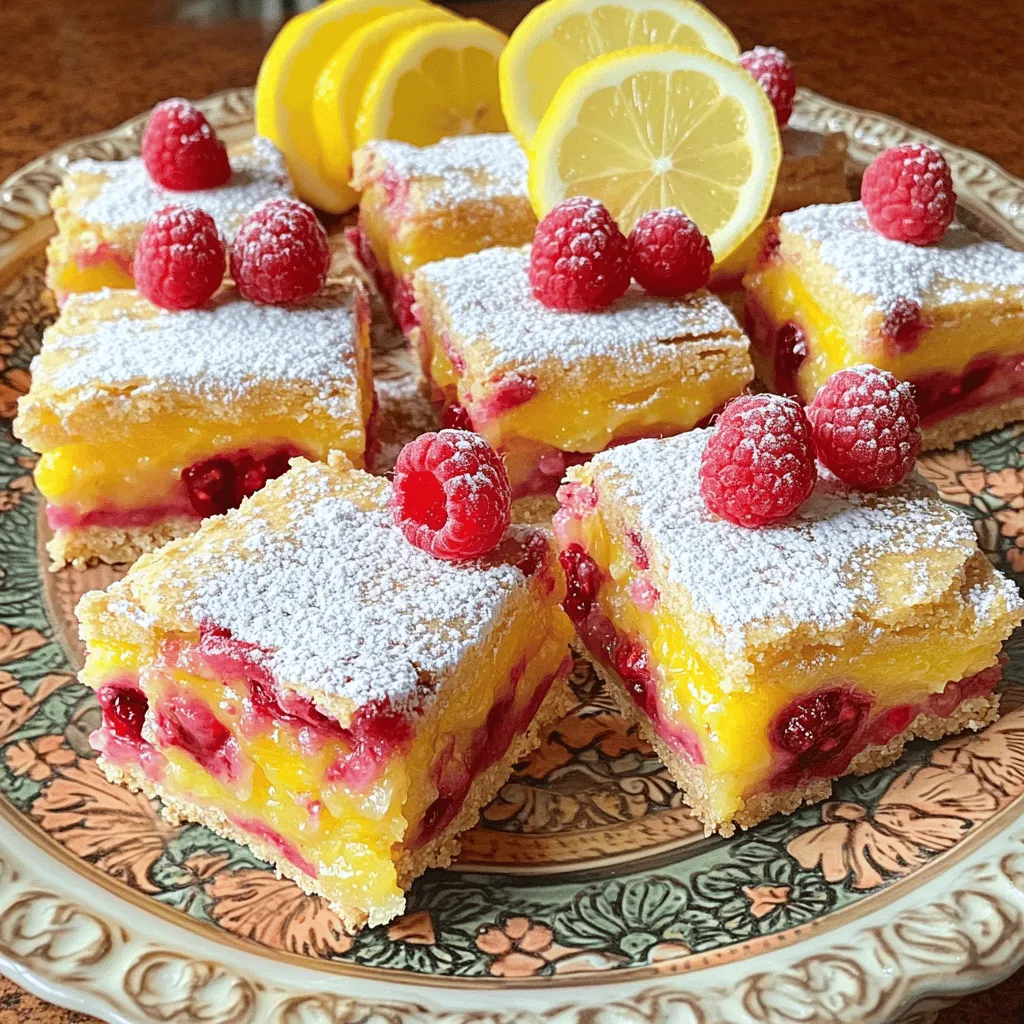 Raspberry Lemon Bars köstlicher Sommergenuss