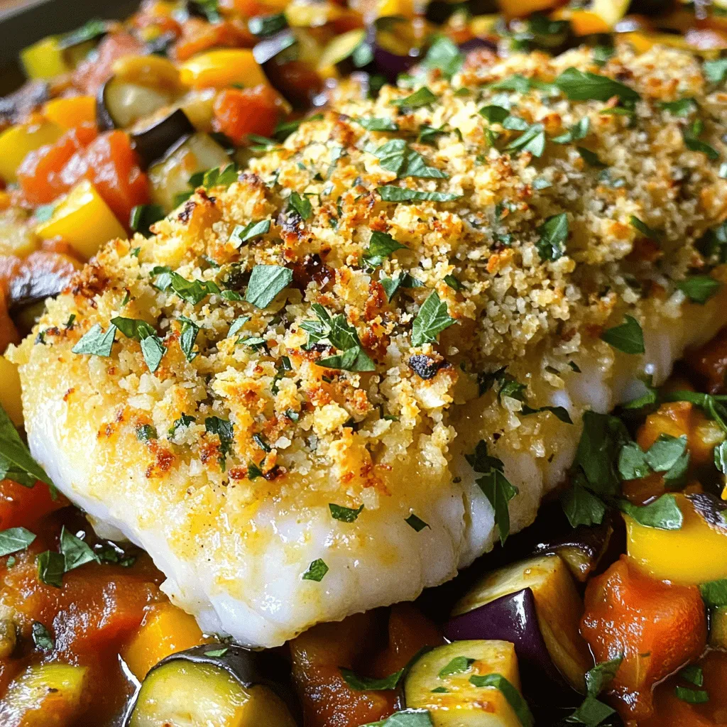 Kabeljau mit Ratatouille Gesunde und leckere Kombination