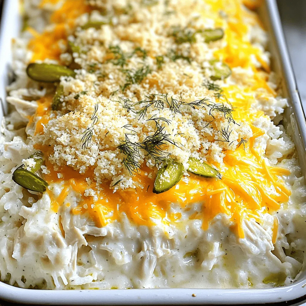 Essiggurken-Ranch-Hähnchenauflauf Schmackhaftes Gericht