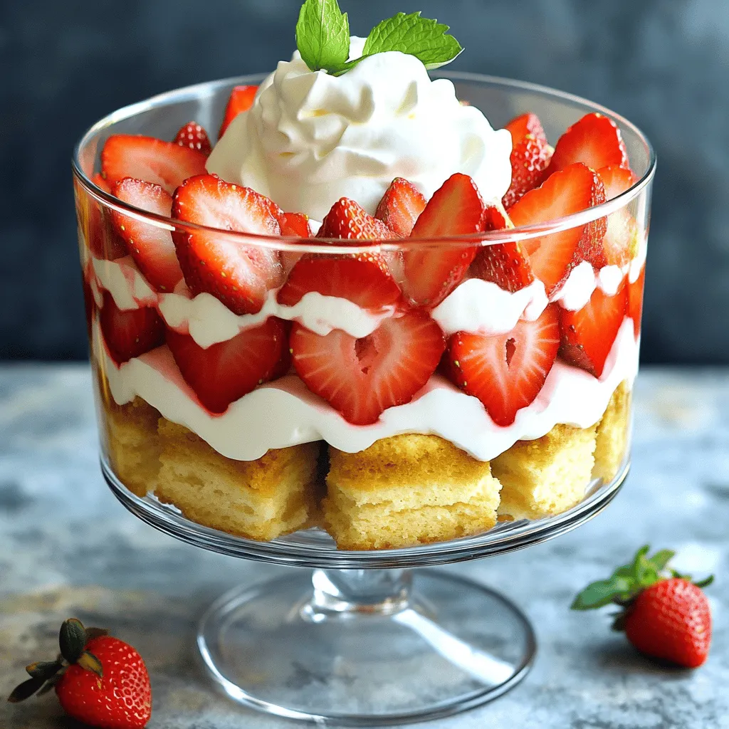 Erdbeer-Shortcake-Trifle Lecker und Einfach Zubereiten