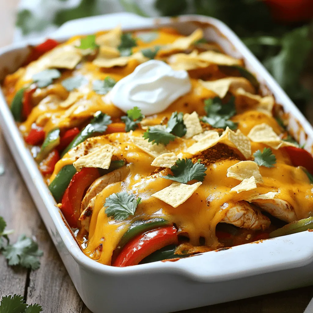 Einfache Chicken Fajita Bake für einen leckeren Genuss