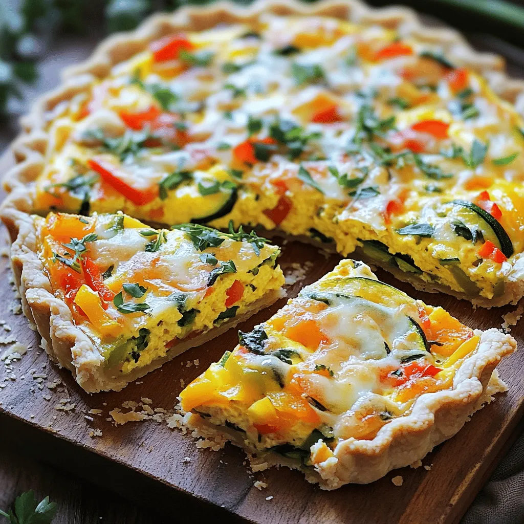 Veggie Loaded Quiche Einfache und köstliche Mahlzeit