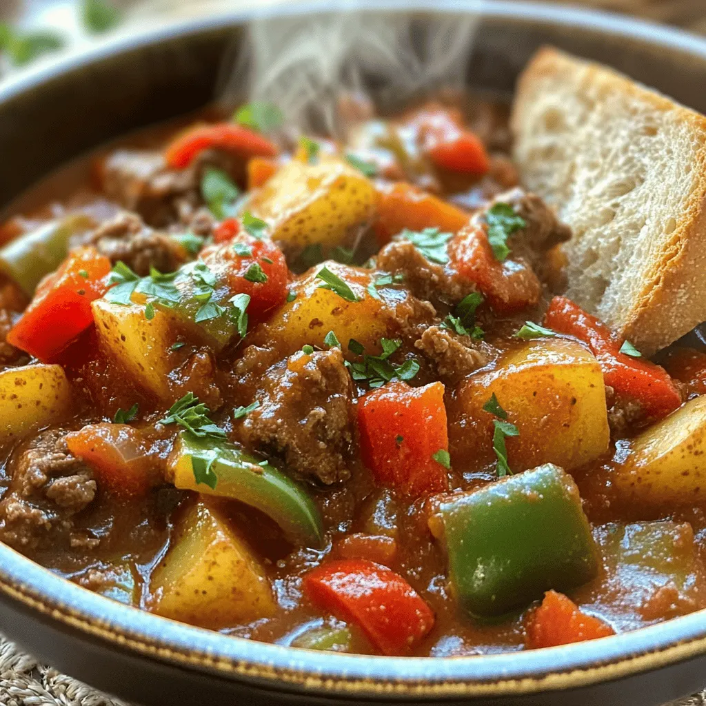 Um einen schmackhaften Kartoffelgulasch zuzubereiten, benötigen Sie frische und einfache Zutaten. Hier sind die Zutaten, die Sie brauchen: