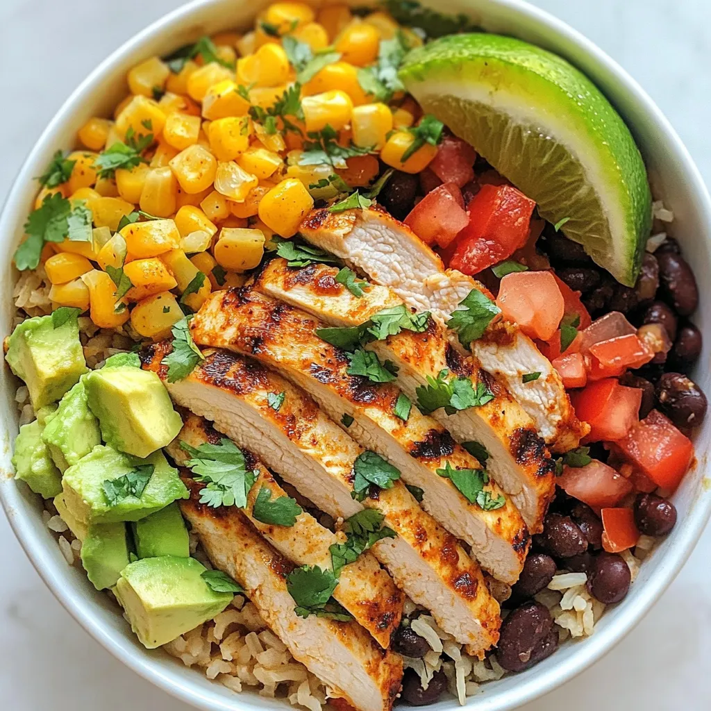 Mexican Chicken Burrito Bowl Einfach und Lecker
