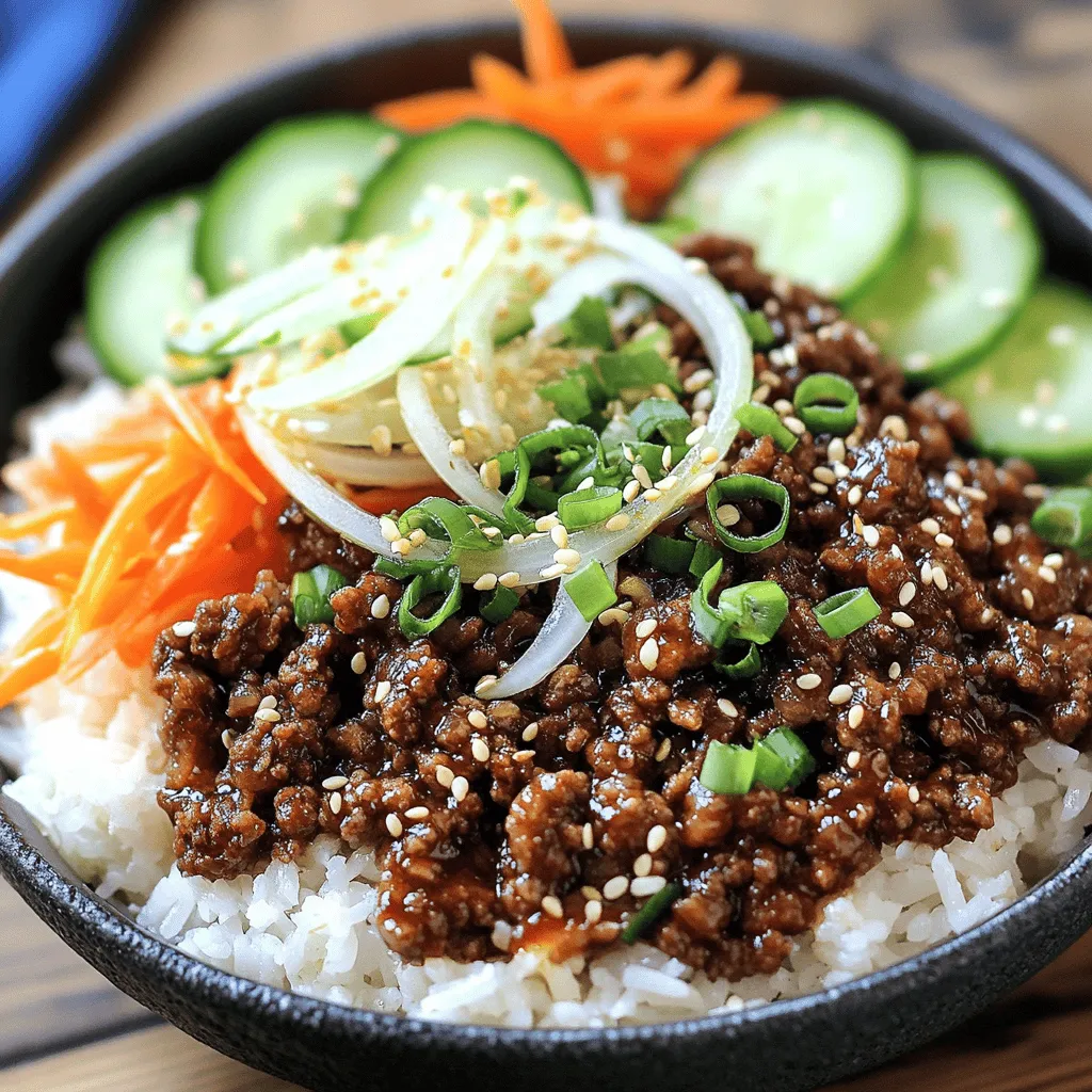 Minute Korean Beef Bulgogi Bowls Schneller Genuss