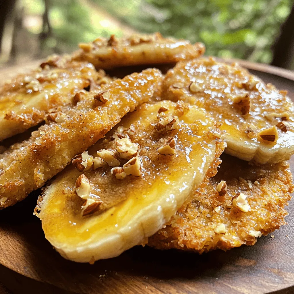 Für diese köstlichen frittierten Bananen benötigst du einige einfache Zutaten. Hier ist die Liste: