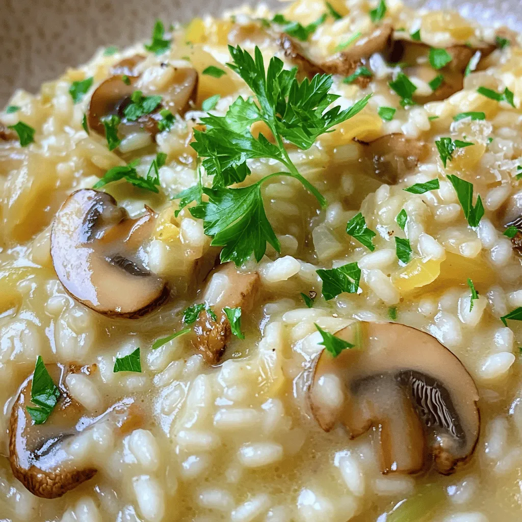 Cremiges Pilzrisotto Herzhaft und Einfach Zubereiten