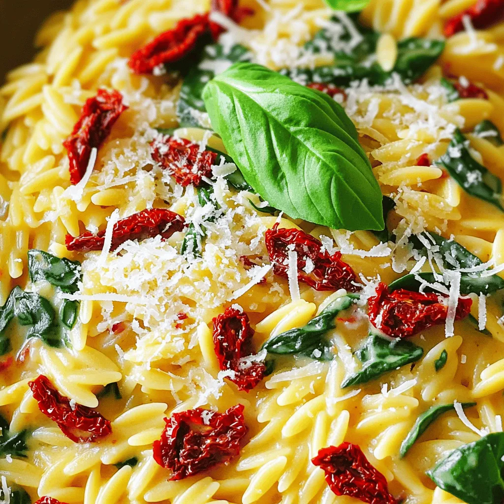 Creamy Sun-Dried Tomato Orzo Schnelles Rezept
