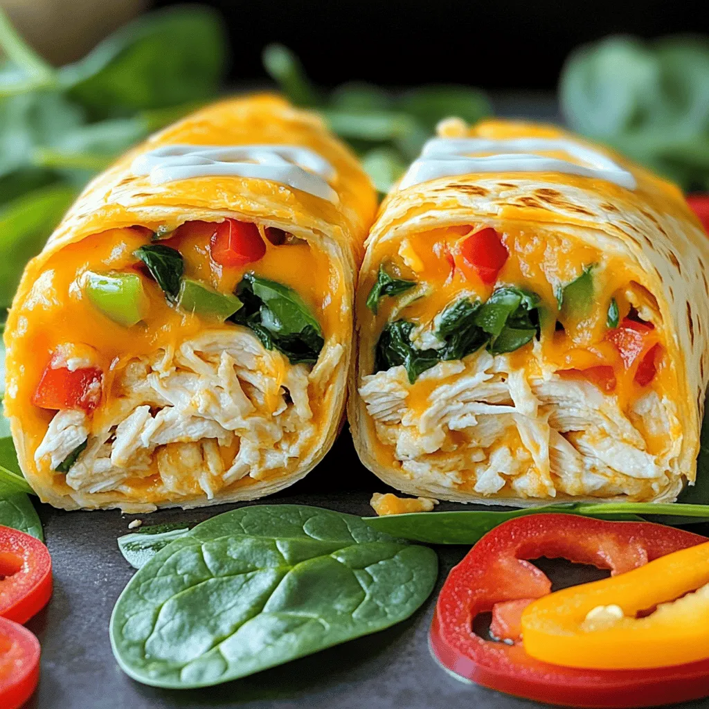 Käse Chicken Wraps Schnell und Einfach Rezept