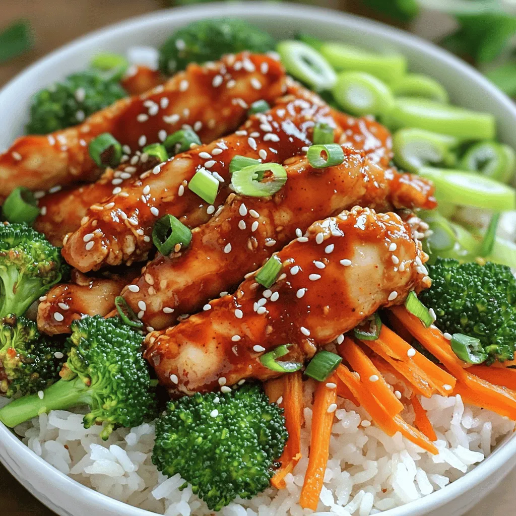 Gochujang Chicken Rice Bowls Einfach und Lecker