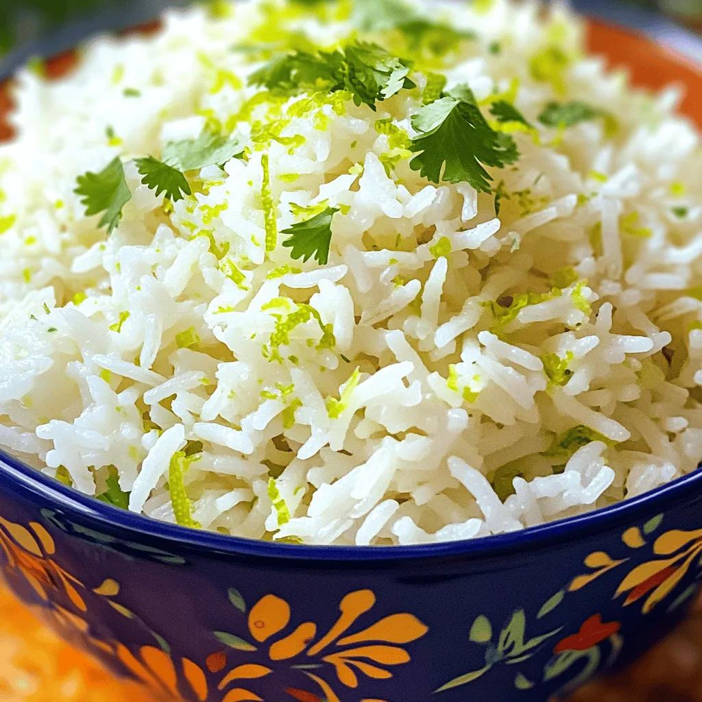 Kokos-Limetten-Reis köstlich und erfrischend zubereiten