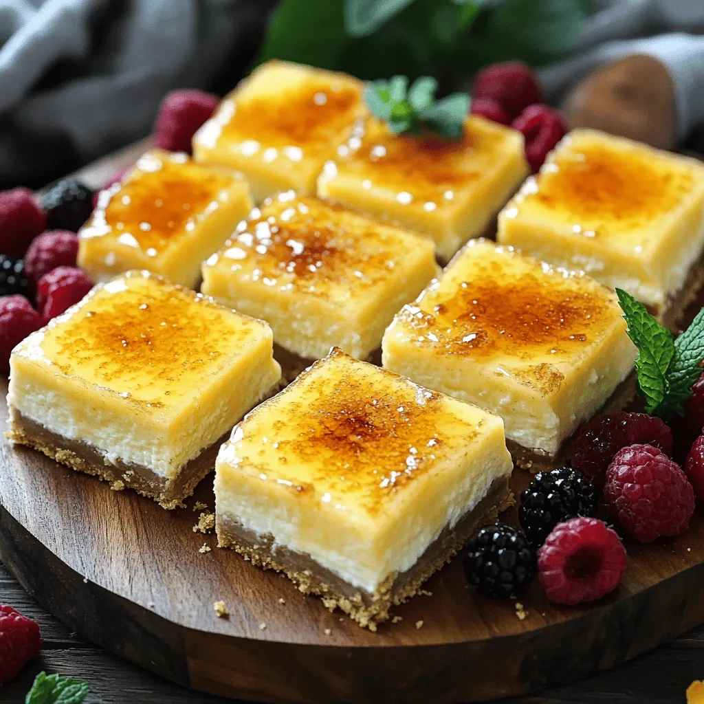 Crème Brûlée Cheesecake Bars Traumhafte Dessertidee