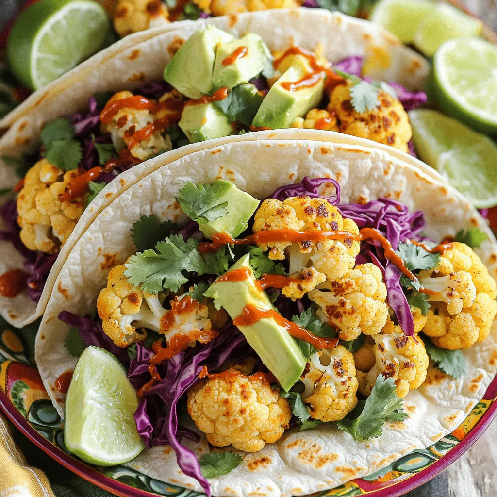 Würzige Röstblumenkohl-Tacos Einfaches und schnelles Rezept