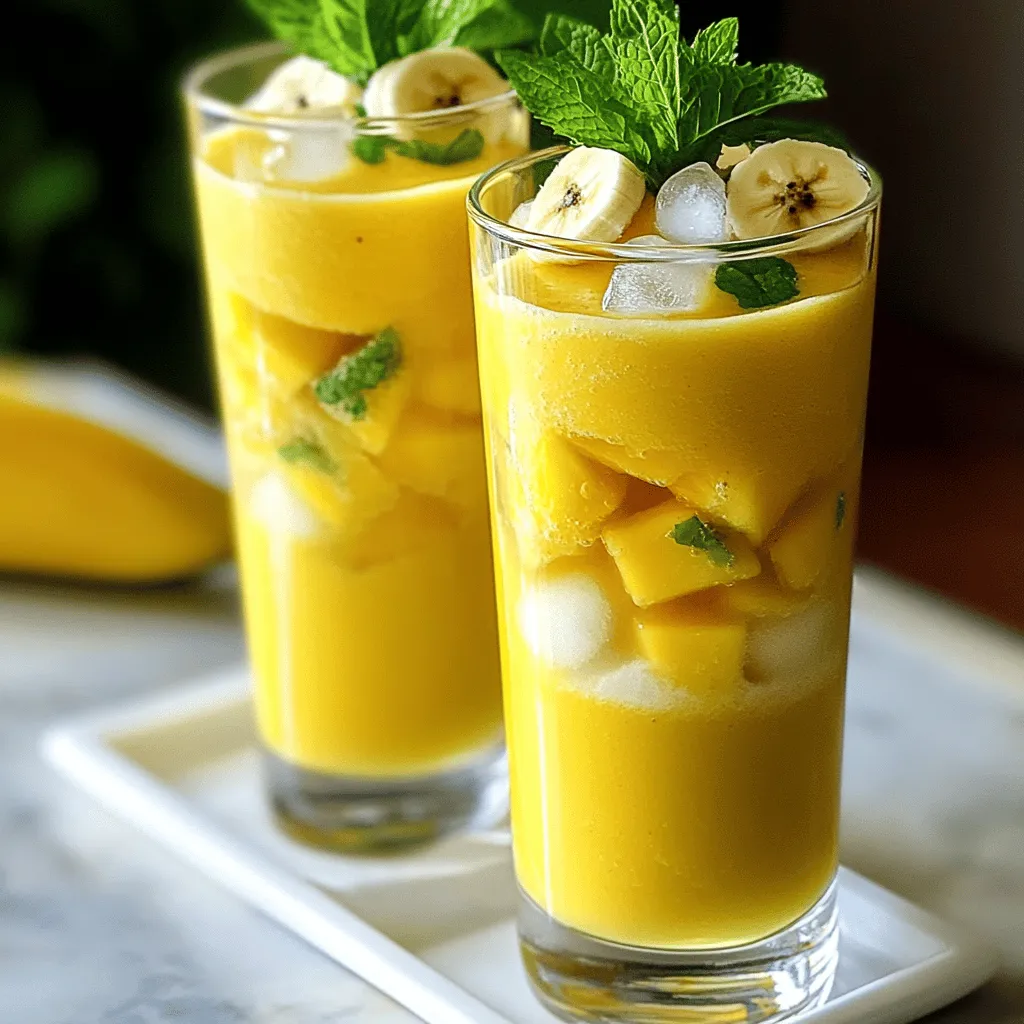 Mango Pineapple Smoothie Gesund und Erfrischend Rezept