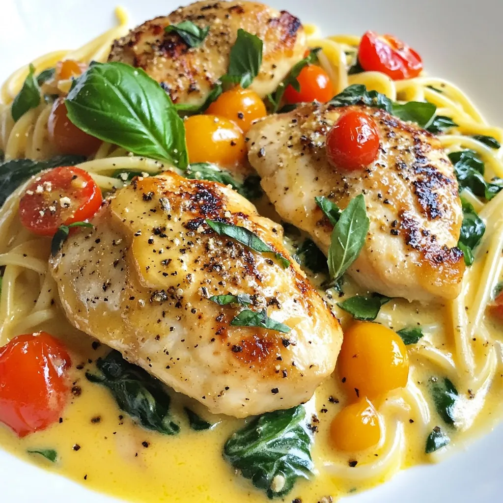 One Pot Creamy Tuscan Chicken Schnelle und Einfache Mahlzeit