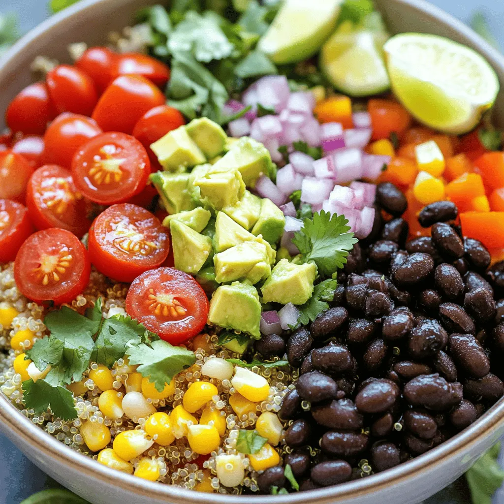Mexican Quinoa Salad Gesund und Einfach Zubereiten