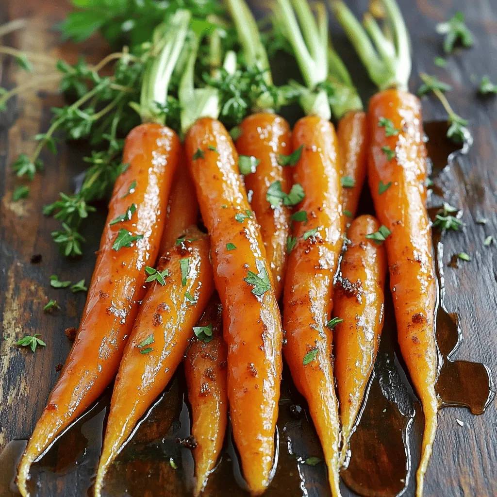 Maple Glazed Roasted Carrots Verführerisches Rezept