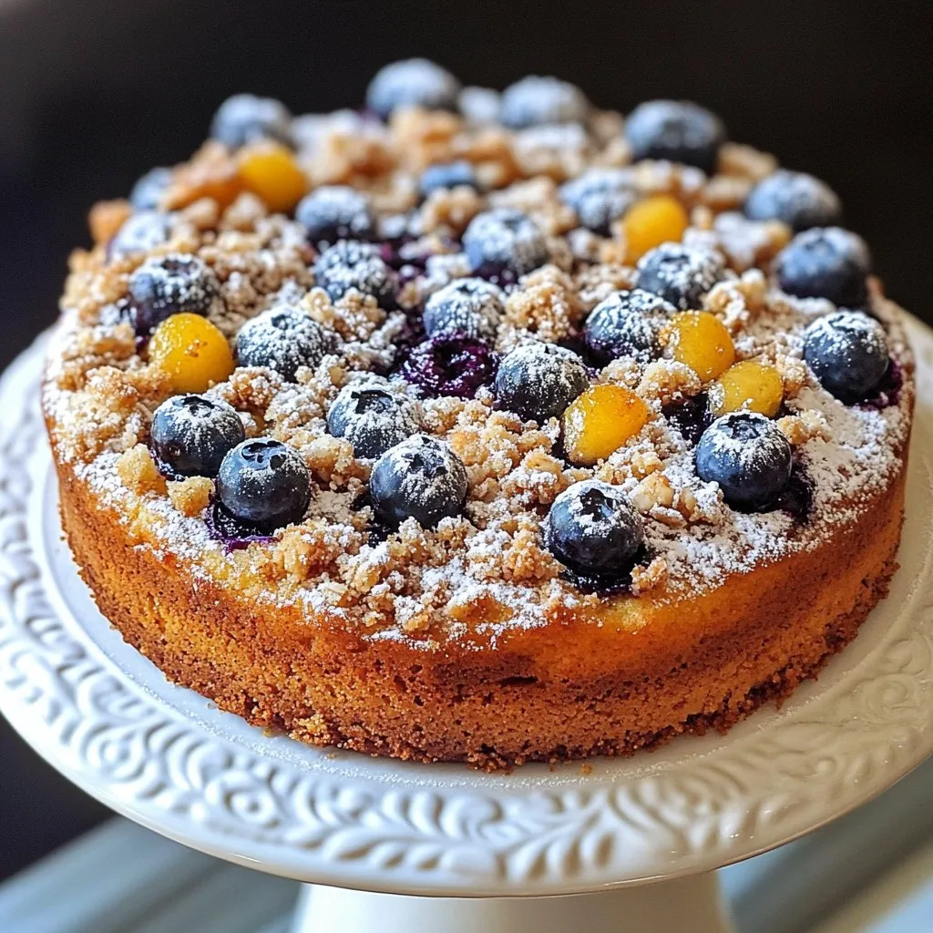 Leckere Blueberry Streusel Coffee Cake Rezeptidee