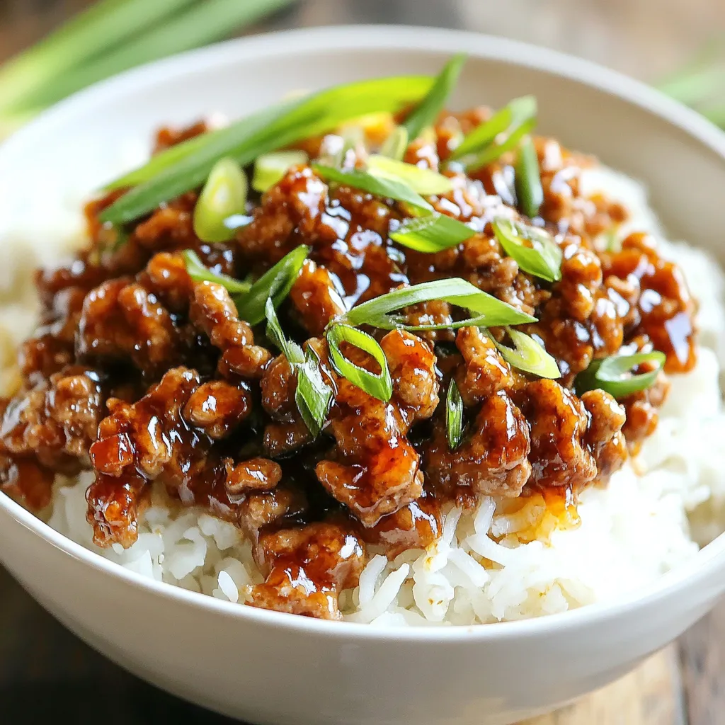 Honey Garlic Ground Turkey Köstliches und Einfaches Rezept