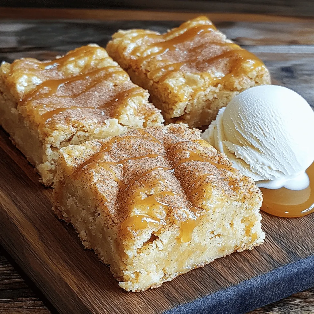 Snickerdoodle Blondies Bakery Leckereien für alle