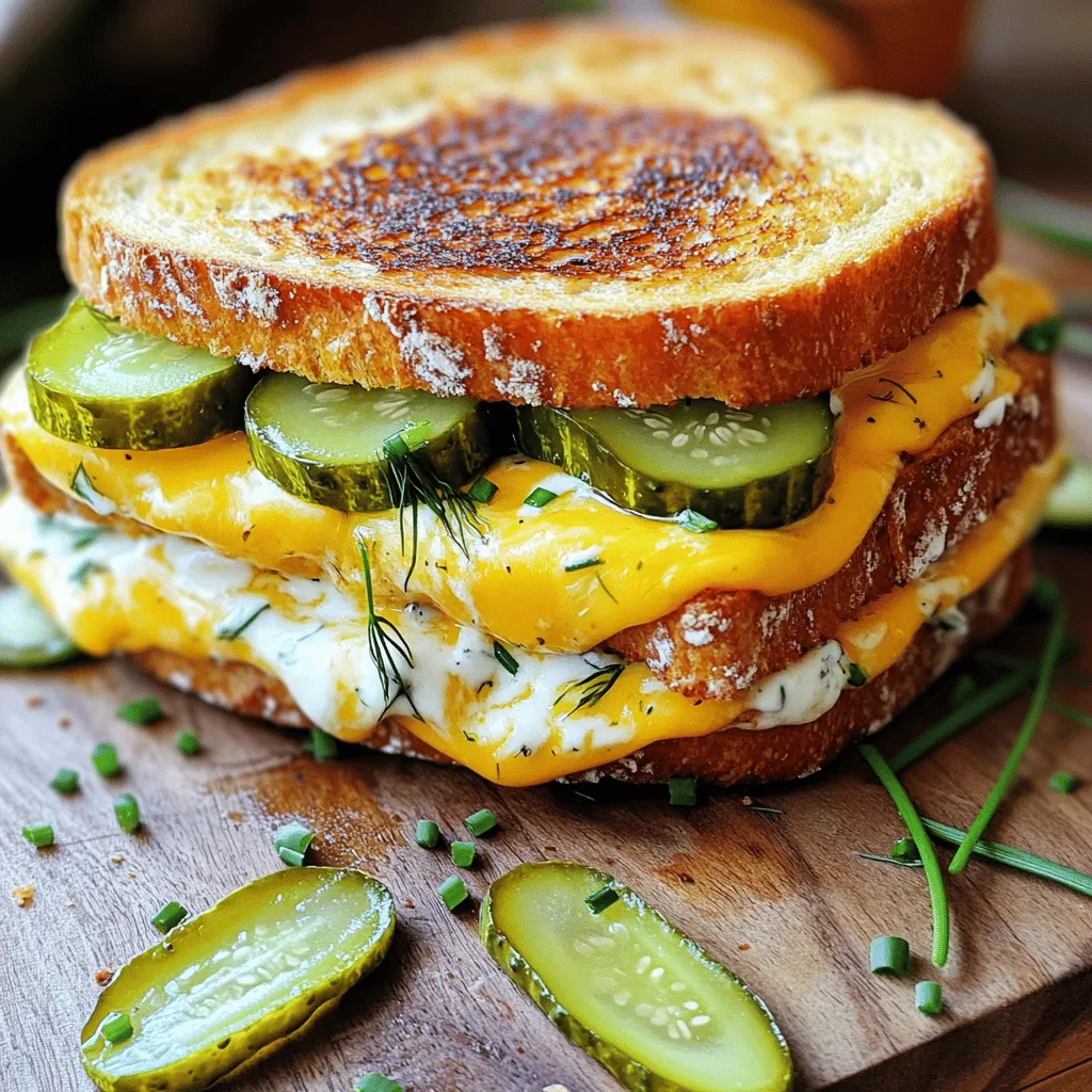 Pickle Ranch Gegrillter Käse Einfaches Rezept