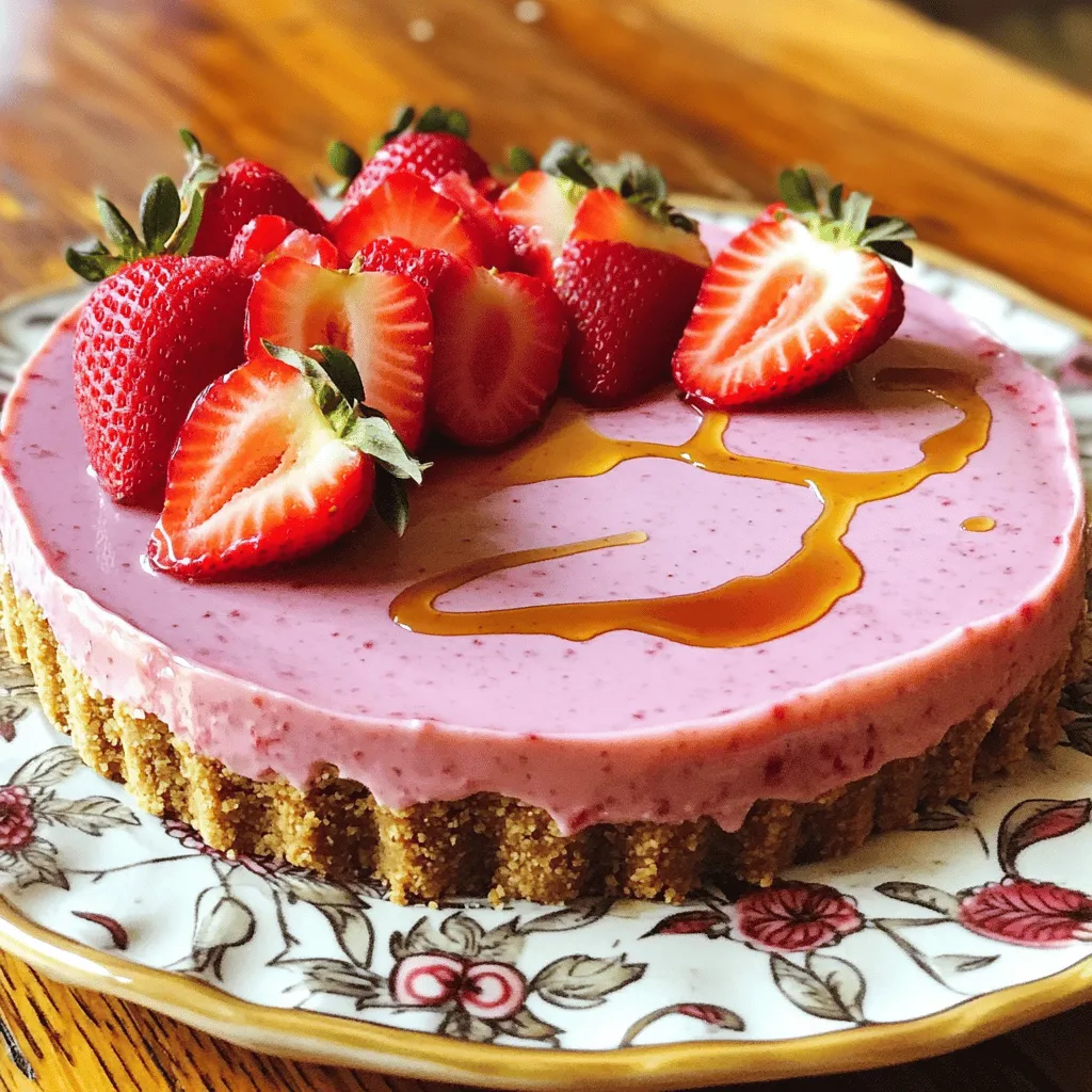 Vegan Strawberry Cheesecake Einfacher und leckerer Genuss