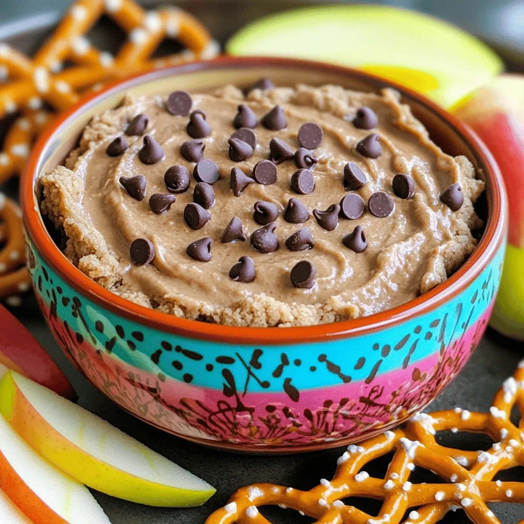Protein Chocolate Chip Cookie Dough Dip lecker genießen
